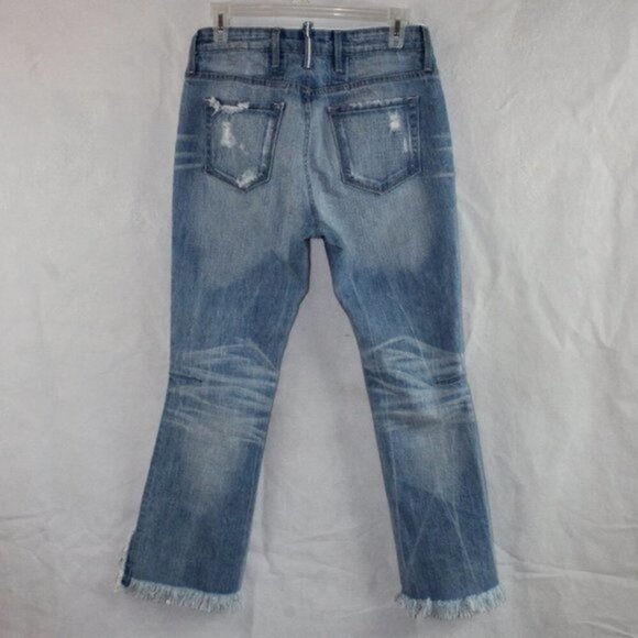 Tortoise Denim Bellatula Crop Eco Friendly Wiser Wash Jeans - Picture 10 of 11